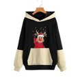 thumbnail image 4 of Graphic Hoodies for Women Women's Fashion Casual Christmas Printed Long Sleeve Blouse Pocket Pullover Tops Hoodies Ropa De Mujer, 4 of 5
