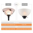 thumbnail image 4 of Torchiere Floor Lamp w/ Side Reading Lamp Dark-bronze Painted Finish ETL Listed, 4 of 9