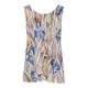 thumbnail image 5 of Cómoda blusa sin mangas con cuello redondo y estampado de gasa para mujer Pompotops  lopia992274, 5 of 8