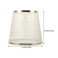 thumbnail image 2 of OULII 1Set Small Table Lamp Shade Barrel Shape for Home Decoration 5.9x5.9x5.5in Cloth Metal Retro Style, 2 of 5