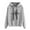 Grey, variant on Fiaer Womens Hoodies Oversized Loose Fit Long Sleeve Hooded Pullover Drawstring Graphic Warm Breathable Tops Black L