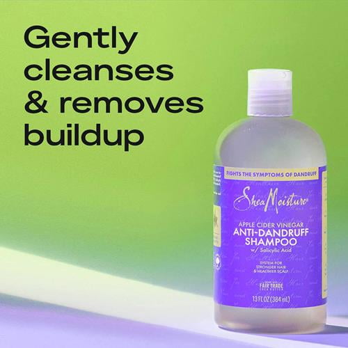 Sheamoisture Dandruff Shampoo (12 Oz) + Conditioner (12 Oz) + Pre-Wash (4 Oz) Anti-Dandruff 3Pc Bundle With Salicylic Acid & Vitamin B3, Apple Cider Vinegar Packaging May Vary