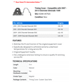 thumbnail image 2 of Timing Cover - Compatible with 2007 - 2013 Chevy Silverado 1500 2008 2009 2010 2011 2012, 2 of 2