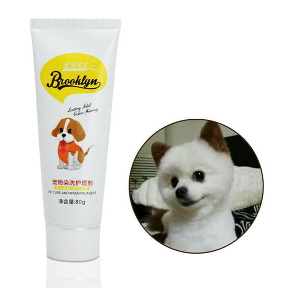 Tinte para el cabello para perros, de tinte para perros, preparación, Color brillante, tinte para el cabello para mascotas, crema marrón