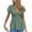 Green, variant on BangWanChi Blouses for Women Dressy Casual Womens Spring Outfits Casual V Neck Short Sleeve Solid Color Shirts Lightweight Fashion Tunic Pullover Blouse