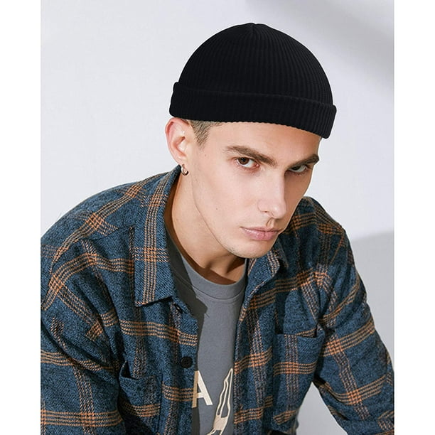 Trawler Beanie Solid Color Fisherman Hat ?Daily Wearing Roll up