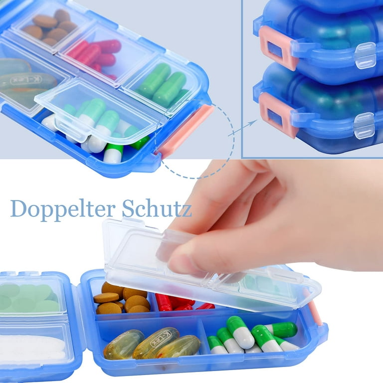Razbag Portable, Lockable, Prescription Medicine Bag, Included Weekly Pill  Box, Medicine Carrier Holds 20 Various Sizes of Medication Pill Bottles or