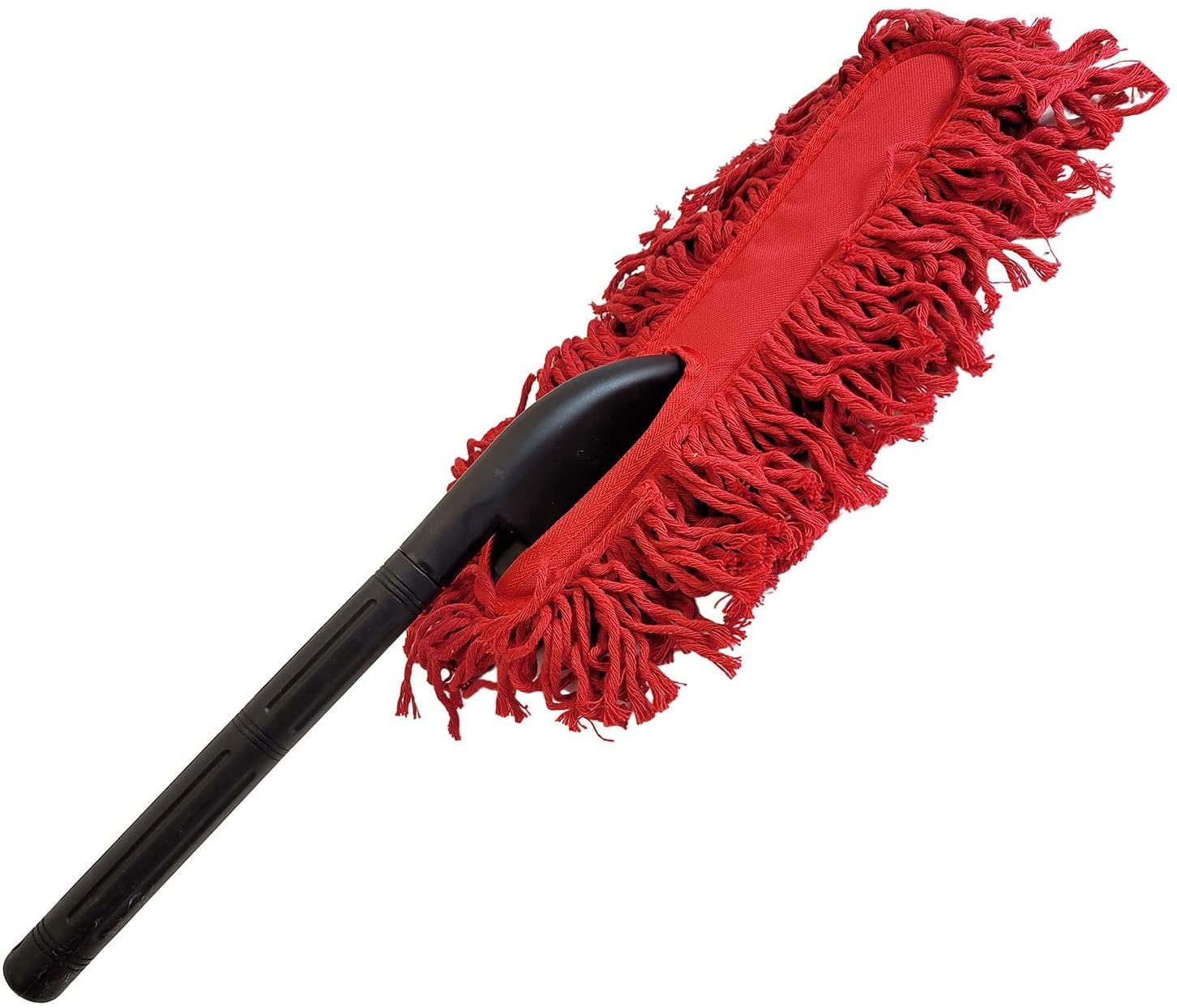 Deluxe Car Duster Large California Style Red Cotton Mop Head Poly