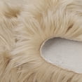 thumbnail image 4 of PiccoCasa Faux Fur Area Rug Shaggy Floor Mat, Khaki 2x3 Feet Rectangle, 4 of 6