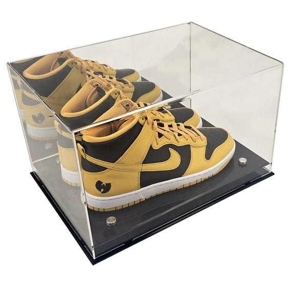 OnDisplay Deluxe UV-Protected Sneaker/Shoe Display Case w/Mirror Wall and Black Luxe Base