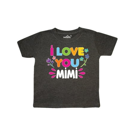 

Inktastic I Love You Mimi with Flowers Gift Toddler Toddler Girl T-Shirt