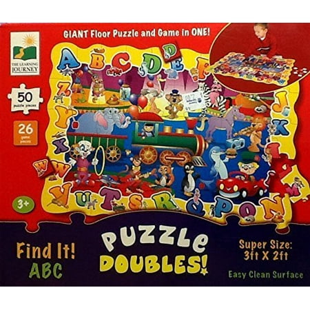 Amazon Com Puzzle Doubles Find It Abc By Learning Journey Toys Games