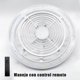 thumbnail image 4 of CITYLUZ LÁMPARA VENTILADOR LED CON CONTROL REMOTO – 4 VELOCIDADES Y 3 TEMPERATURAS DE LUZ 72W, 40CM X 12.5CM, INCLUYE 1 UNIDAD, 4 of 7