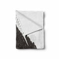 thumbnail image 2 of Inspirational Soft Flannel Fleece Blanket, Once a Year Go Someplace You Have Never Been Before Wanderlust Theme, Cozy Plush for Indoor and Outdoor Use, 60" x 80", Charcoal Grey White, by Ambesonne, 2 of 6