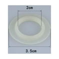 Silicone Ring Gasket Replacement Bathtub Sink Up Plug Cap Washer Seal 3