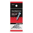 #10 X 3/4 Phillips Black Stainless Steel Sheet Metal Screws – 25 Pack