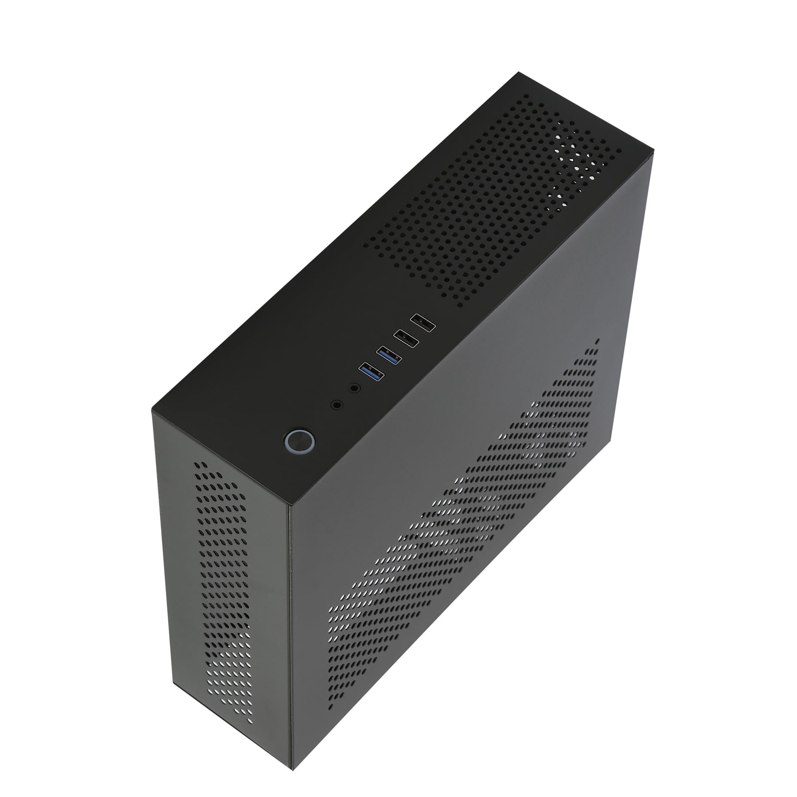 A10 Small Desktop Case 7.3L MATX Chassis HTPC PC Case Support 2.5 3.5inch Hard Disks Space Efficiency Cooling