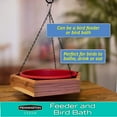 thumbnail image 5 of Pennington Red Cedar 2 in 1 Wild Bird Bath and Wild Bird Feeder, 4 lb. Capacity, 5 of 16