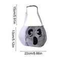 thumbnail image 3 of Halloween Decoration Indoor Outdoor Clearance Under $5.00! Thanksgiving Fall Decorations for Home, Halloween Candy Bag Ghost Face Halloween Decorative Tote Bag, 3 of 6