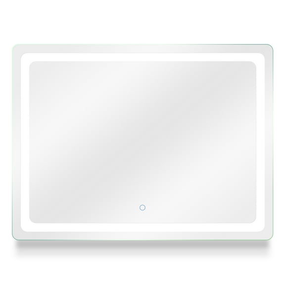 Dyconn Faucet Egret Tri-Color Horizontal/Vertical Wall Mounted Backlit LED Bathroom Vanity Mirror with Touch ON/OFF Dimmer & Anti-Fog Function (48" W X 36" H)