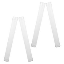 Masteelf 4pcs Plastic Mailing Tube with Lids Round Shipping Poster Tubes Containers for Small Parts Samples Document Storage Shipping