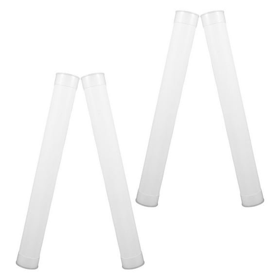 Masteelf 4pcs Plastic Mailing Tube with Lids Round Shipping Poster Tubes Containers for Small Parts Samples Document Storage Shipping