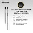 thumbnail image 6 of BASTION® Premium Pen Refill, Deeply Pigmented Ink for All Bastion Bolt Action Luxury Pens, Standard Ink Refill with 0.55mm Fine Tip - Black Gel, 2 PCs, 6 of 10