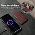 thumbnail image 5 of for Samsung Galaxy Z Fold 4 Wallet Case, Detachable PU Leather Purse Phone Cover with Flip Stand, Support Magnetic Charging, Shockproof Protective Case for Samsung Galaxy Z Fold 4, Winered, 5 of 8
