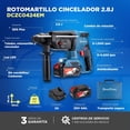 thumbnail image 4 of Rotomartillo SDS Plus 20V con 3 baterías de 4 Amp DongCheng, 4 of 12