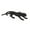 Black Diamond Leopard Animals 42" x 11" x 11", variant on 42" x 11" Black Polystone Leopard Sculpture with Carved Faceted Diamond Exterior, by DecMode