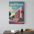 thumbnail image 6 of Morning View Wall Art Amparo Museum Puebla Mexico Vintage Travel Poster Contemporary Architecture Print Poster, 6 of 8