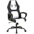thumbnail image 1 of FDW Home Office Chair, Ergonomic Executive PU Leather, Rolling Metal Base Swivel, Arms Lumbar Support for Women, Men，White, 1 of 7