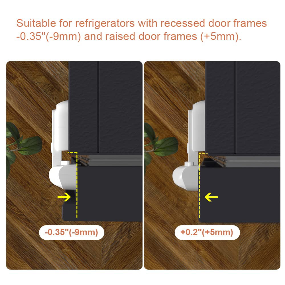 Updated home refrigerator lock for children, child-proof refrigerator  freezer door lock applies to a sealing strip (maximum 1 inch mm) Easy to  install