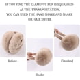thumbnail image 5 of Women Winter Foldable Ear Muffs Faux Fur Warm Cute Earmuffs Lady Girls Plush Ear Warmers Outdoor Ear Covers Headband (Khaki), 5 of 5
