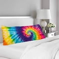 thumbnail image 2 of ABPHOTO Abstract Swirl Tie Dye Body Pillow Covers Pillowcase 20x60 inch Rainbow Color Body Pillow Case Protector, 2 of 2