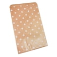 thumbnail image 2 of 100 Qty 4" x 6" Decorative Flat Paper Gift Bags - White Polka-Dot on Brown Kraft Bags - for Sales/Treats/Parties Cookies/Gifts - N'icePackaging, 2 of 10