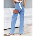 thumbnail image 2 of Women High Waisted Jeans Straight Leg Casual Denim Pants, 2 of 5