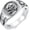Memento Mori Ring 4, variant on Memento Mori Ring 925 Sterling Silver Skull Hourglass Ring Memento Mori Jewelry Gifts for Women Men for Christmas Father's Day Size 7-10