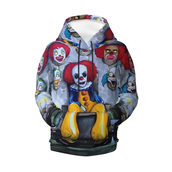 It Pennywise Horror Teen Boys Girls Hoodies 3D Printed Hooded Sweatshirts for Kids Long Sleeve Casual Unisex Pullovers with Pockets