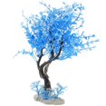 thumbnail image 2 of Artificial Aquarium Tree Plastic Aquarium Plants Fish Habitat Improvement PVC Material 1Set, 2 of 4