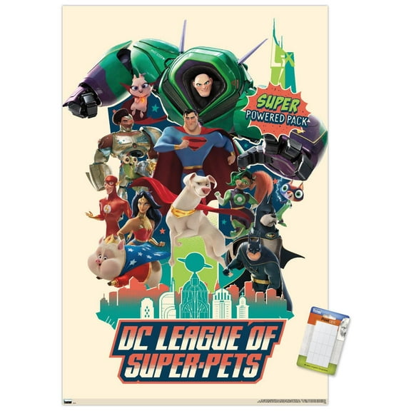 DC League of Super-Pets - Partners Wall Poster, 14.725" x 22.375"