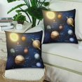 thumbnail image 2 of GCKG Solar System Planets Orbiting Sun Throw Pillow Covers 18x18 inches Set of 2, 2 of 3
