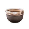 thumbnail image 1 of TIELUTT Exquisite Coarse Pottery Matcha Bowl with Mouth Retro Japanese Ceramic Tea Bowl Home Food Organization Kitchen Pantry Organizer Fresh Paper Small Clear Storage Microwavable Containers with Li, 1 of 5