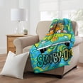 thumbnail image 4 of Scooby Doo Groovy Baby Kids Micro Raschel Throw Blanket, 4 of 5
