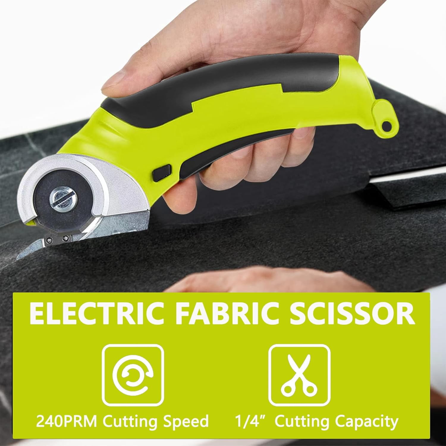 Cordless Electric Scissors Rechargeable: Mini Cardboard Cutter Electric, Cardboard & Carpet Cutter Tool, Rotary Cutter Craft Scissors for Cutting Clothes Cardboard Packages Leather Plastic