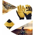 thumbnail image 4 of Guantes cálidos Guantes de invierno Medio cuero Guantes de piel de venado Guantes de equitación Guantes de fitness para motocicleta Guantes para deportes al aire libre para motocicleta, Amarillo XL JAMW Sencillez, 4 of 5