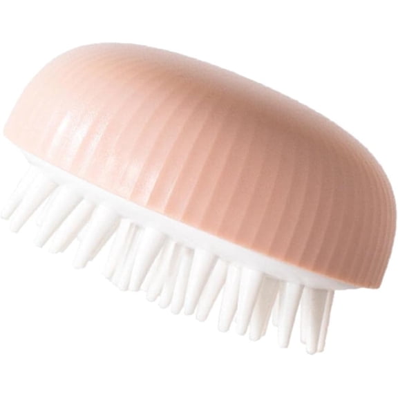 Portable Brush, Wet and Dry with Silicone Brush Hair Washing Tool Hair Types Adults Children Dogs, Pink
