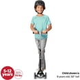 thumbnail image 4 of Radio Flyer Kids Scooter, Flyer Glider Pro Ride On Toy w/ Light Up Wheels, Black, 4 of 9