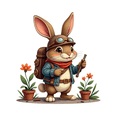 thumbnail image 5 of Steampunk Rabbit Steampunk Stickers, Waterproof Rabbit Steampunk Sticker for Water Bottle Laptop Phone Cases Planner Skateboard Luggage Helmet Party Favor Decor, Ideal for Adults Teens Teacher Rewards, 5 of 9