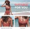 thumbnail image 6 of Women Bikini Set Solid Color Triangle Two Piece Swimsuit - xl, 6 of 7